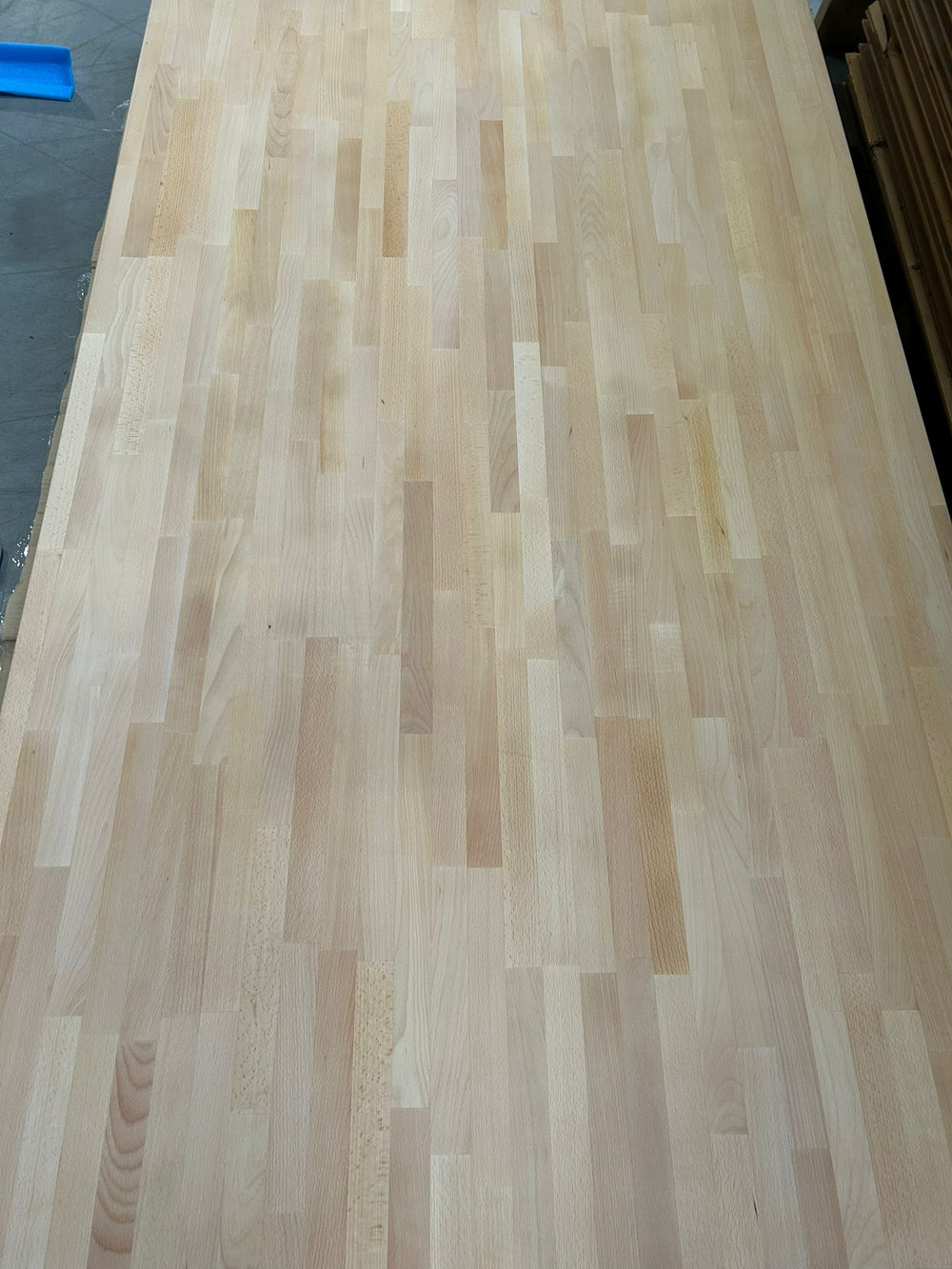 Plateau de table en Hévéa - coins arrondis -2120 x 1255 x 38 mm