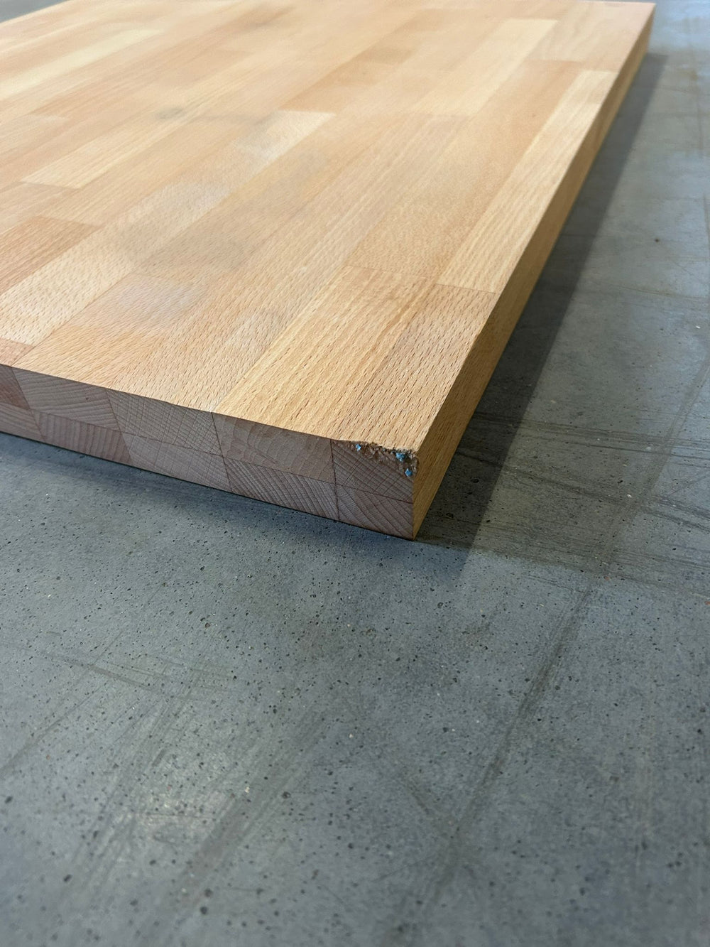 Plan de travail Hévéa - lamellé collé abouté - 630 x 630 x 36 mm