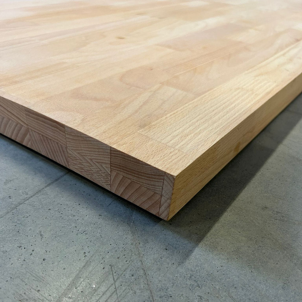 Plan de travail Hévéa - lamellé collé abouté - 1270 x 630 x 36 mm