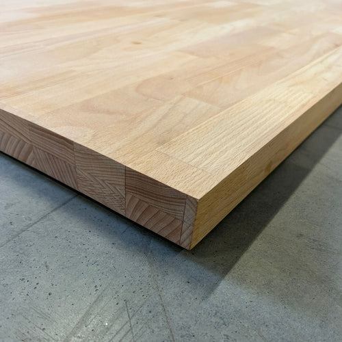 Plan de travail Hévéa - lamellé collé abouté - 1270 x 630 x 36 mm