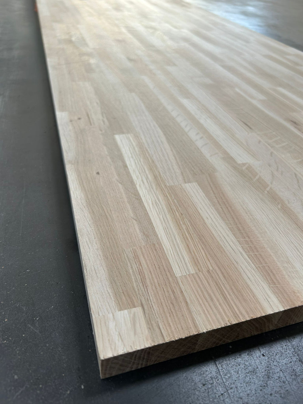 Plan de travail chêne - lamellé collé abouté - 3000 x 650 x 26 mm