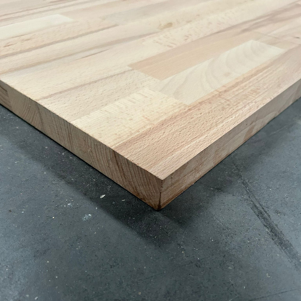 Plan de travail Hêtre - lamellé collé abouté - 3000 x 650 x 36 mm