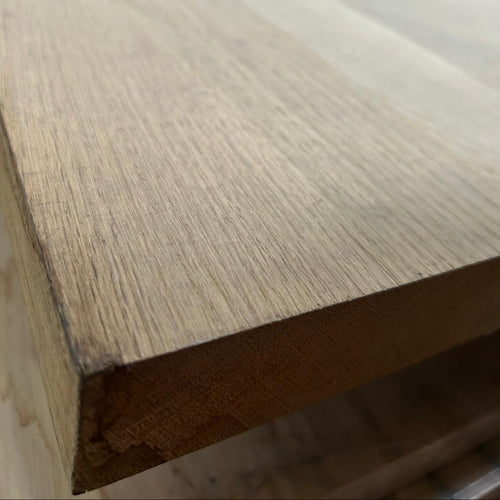 Plan de travail Chêne - lamellé collé bord droit -2500 x 650 x 40 mm