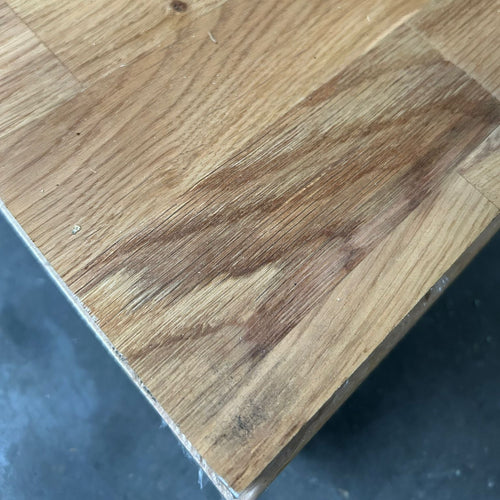 Plan de travail chêne huilé - lamellé collé abouté - bords droits - 3000 x 650 x 36 mm
