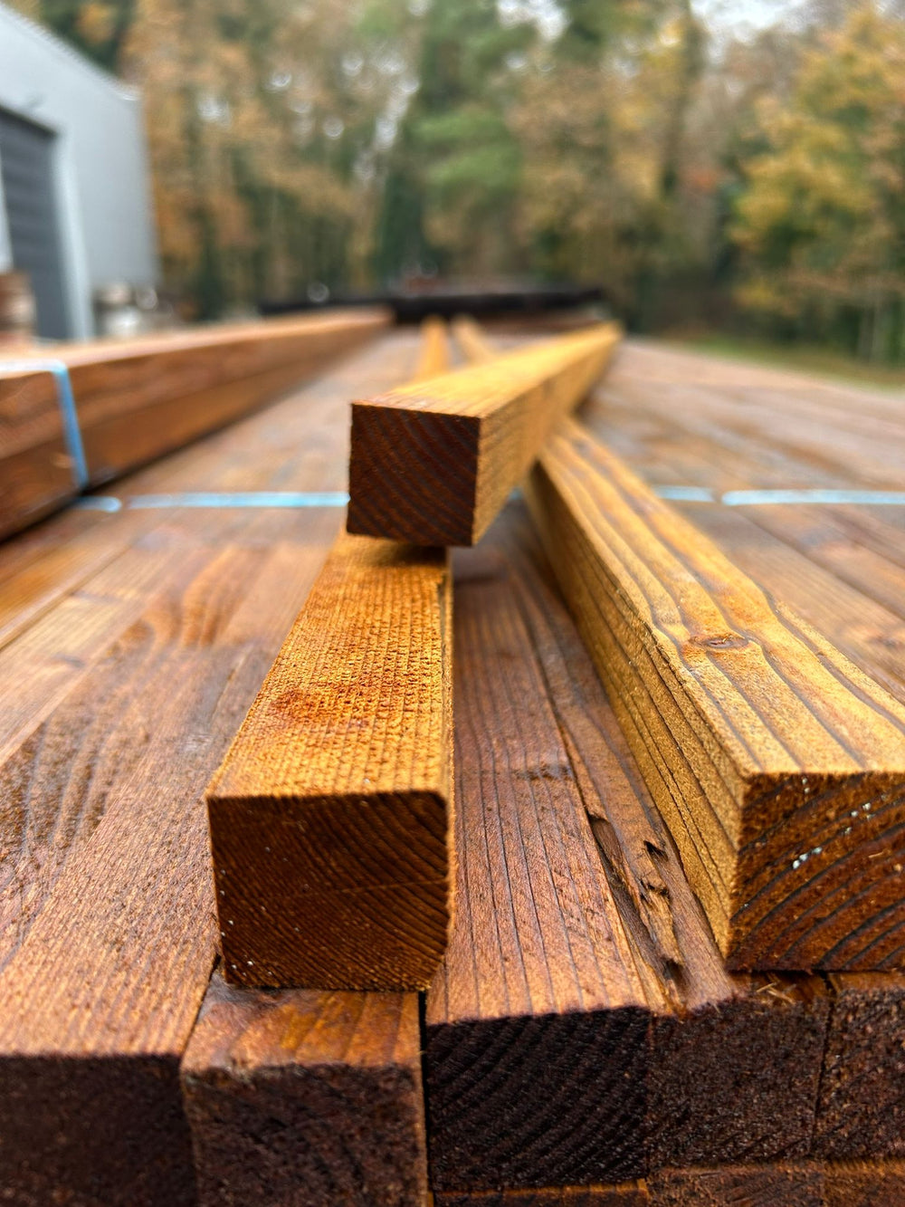 Tasseau sapin bronze classe 3 - 30x30 - L=3m