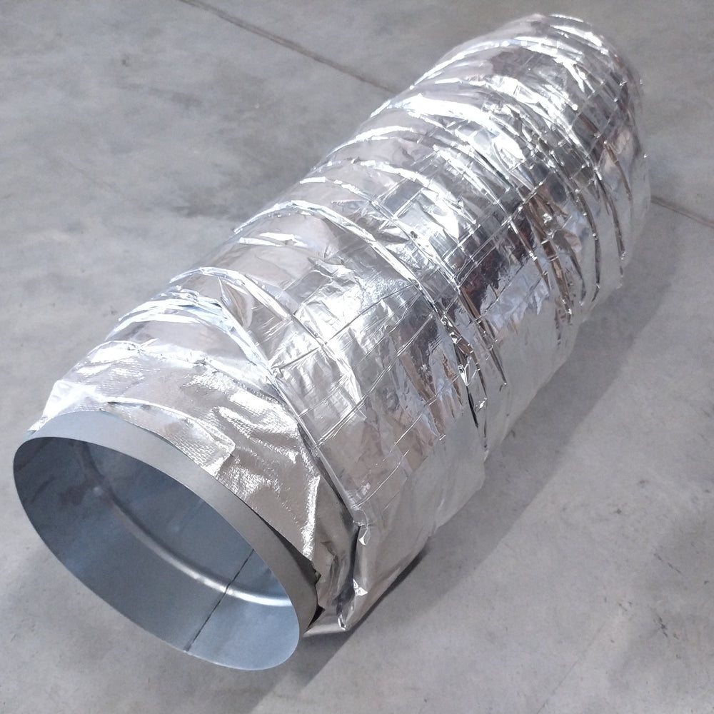Conduit semi-rigide alu isolé - D=160mm - L=1m