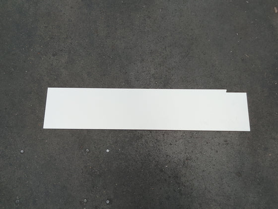 Tablette aggloméré blanc - 1205 x 250 x 20 mm — vue 4