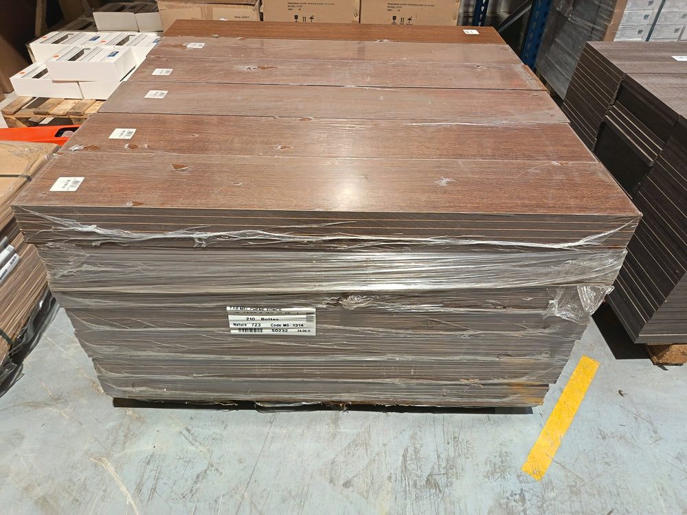 Tablette chêne foncé aggloméré - 1200 x 200 x 18 mm