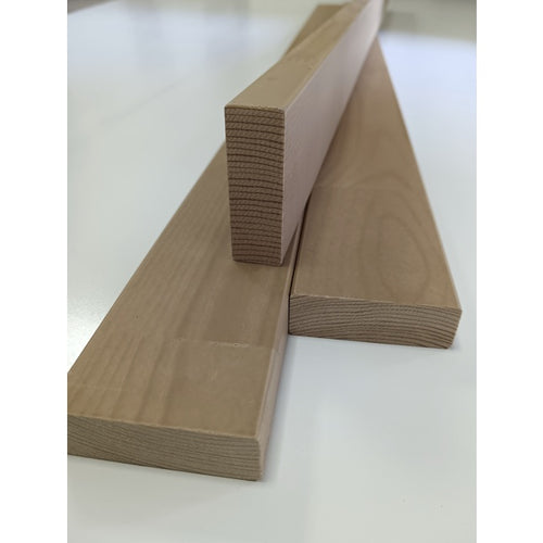Tasseau décoratif pin bois massif abouté - 20 x 60 - L=1.2m vernis ton châtaignier