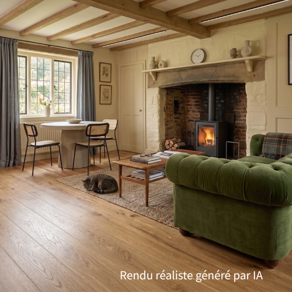 Parquet Contrecollé Meister 20112 v2 chêne authentique brossé (Gamme PD400) verni ultra-mat