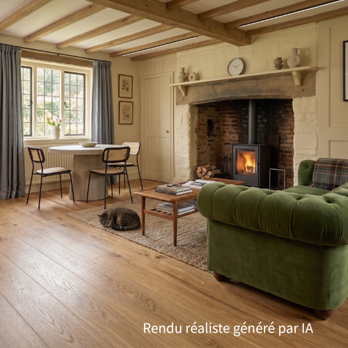 Parquet Contrecollé Meister 20112 v2 chêne authentique brossé (Gamme PD400) verni ultra-mat