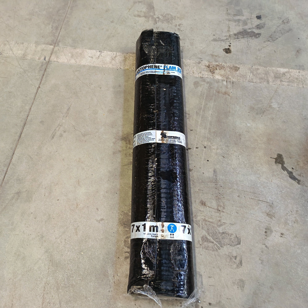 Membrane étanchéité noir - 7000 x 1000 mm - Ep=3mm (Elastophen Flam 25)