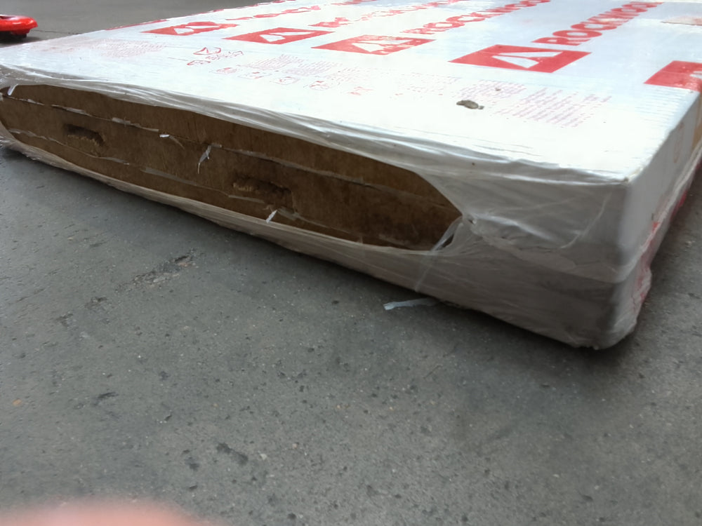 Panneau laine de roche vert - 1200 x 1000 mm - Ep=50mm - ROCKWOOL (Rock Up C soudable 369)