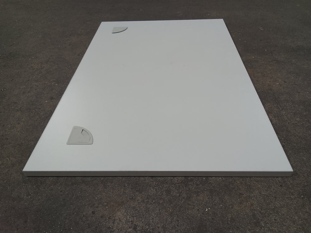 Plan de travail aggloméré décor gris clair - 1200 x 800 x 27 mm