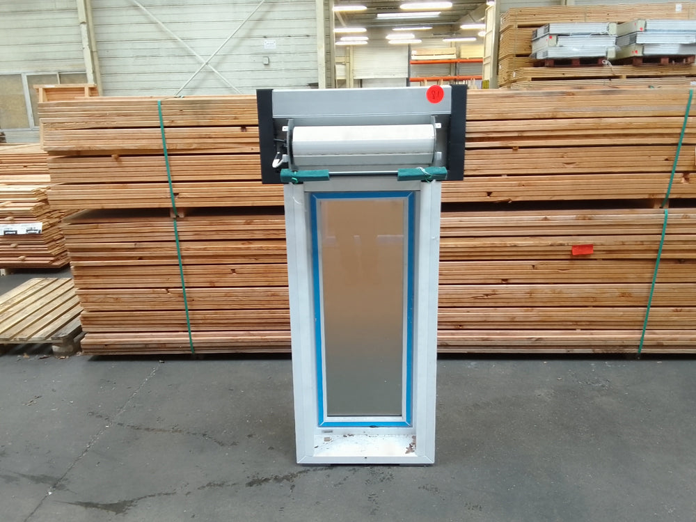 Fenêtre PVC blanc 9016 satine classe 1 - 1150 x 500 mm - Bouvet Thermience droite BB