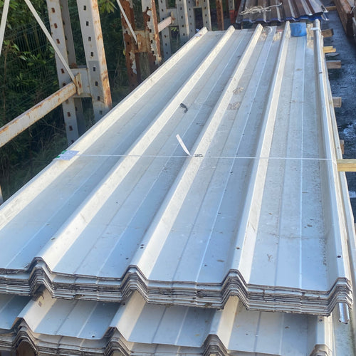 Bac acier acier blanc - 4300 x 1050 x 45 mm