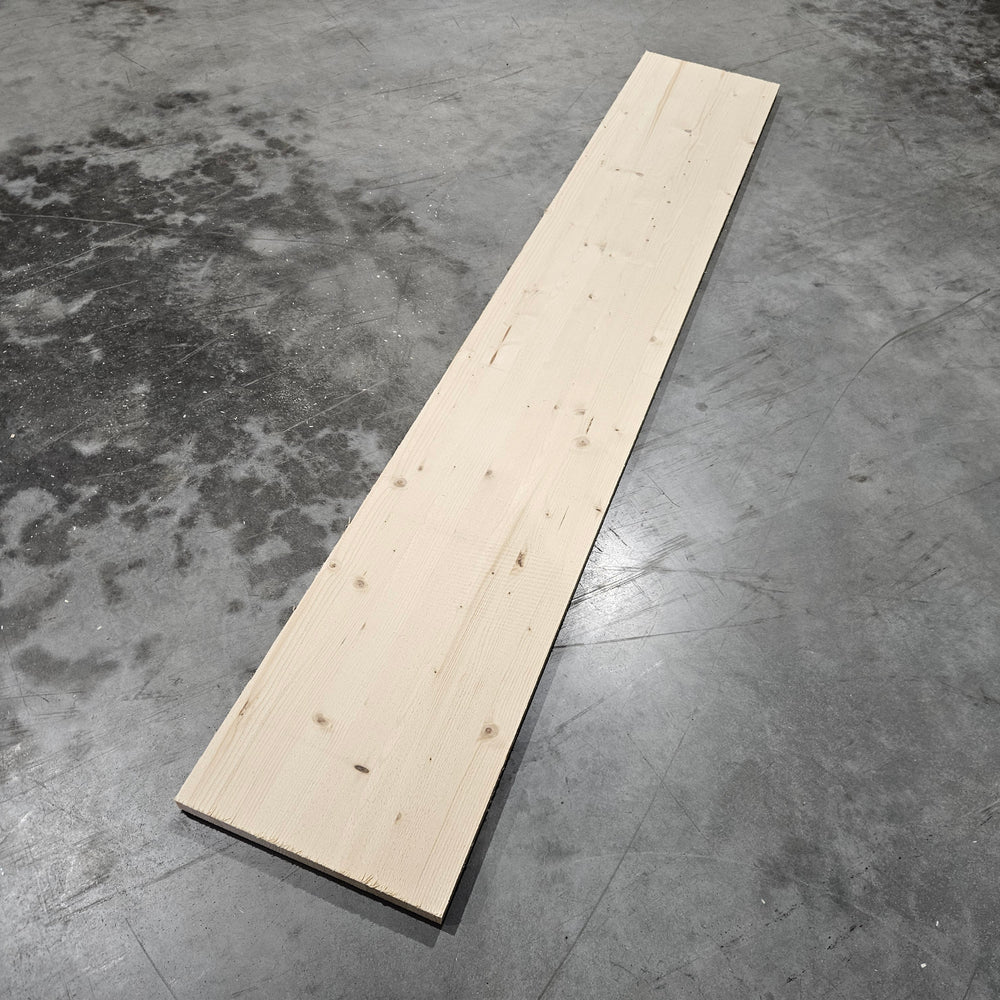 Tablette resineux lamellé collé - 1800 x 300 x 27 mm (brut de sciage)
