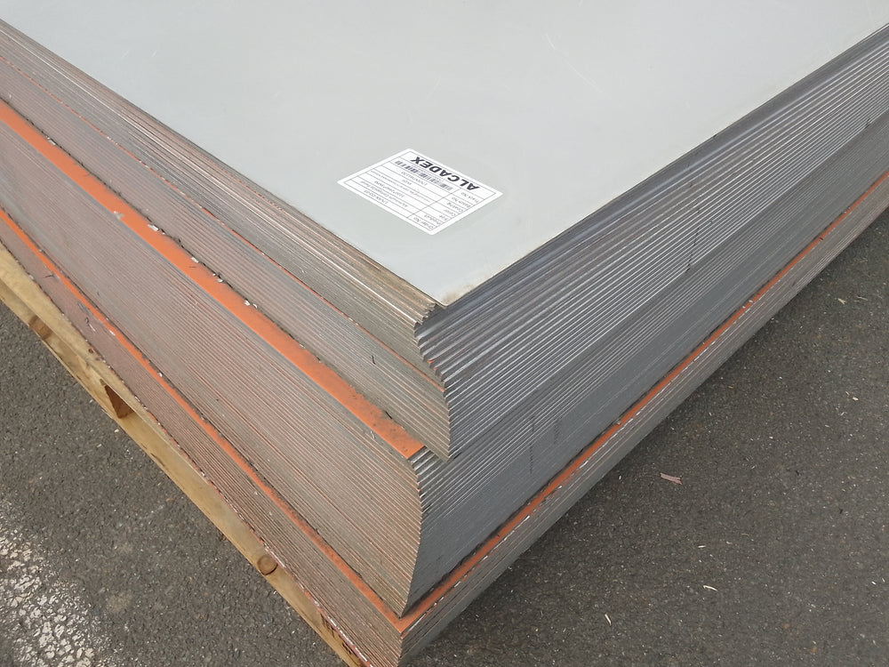 Panneau composite aluminium orange - 2440 x 1220 x 3 mm - Alcadex