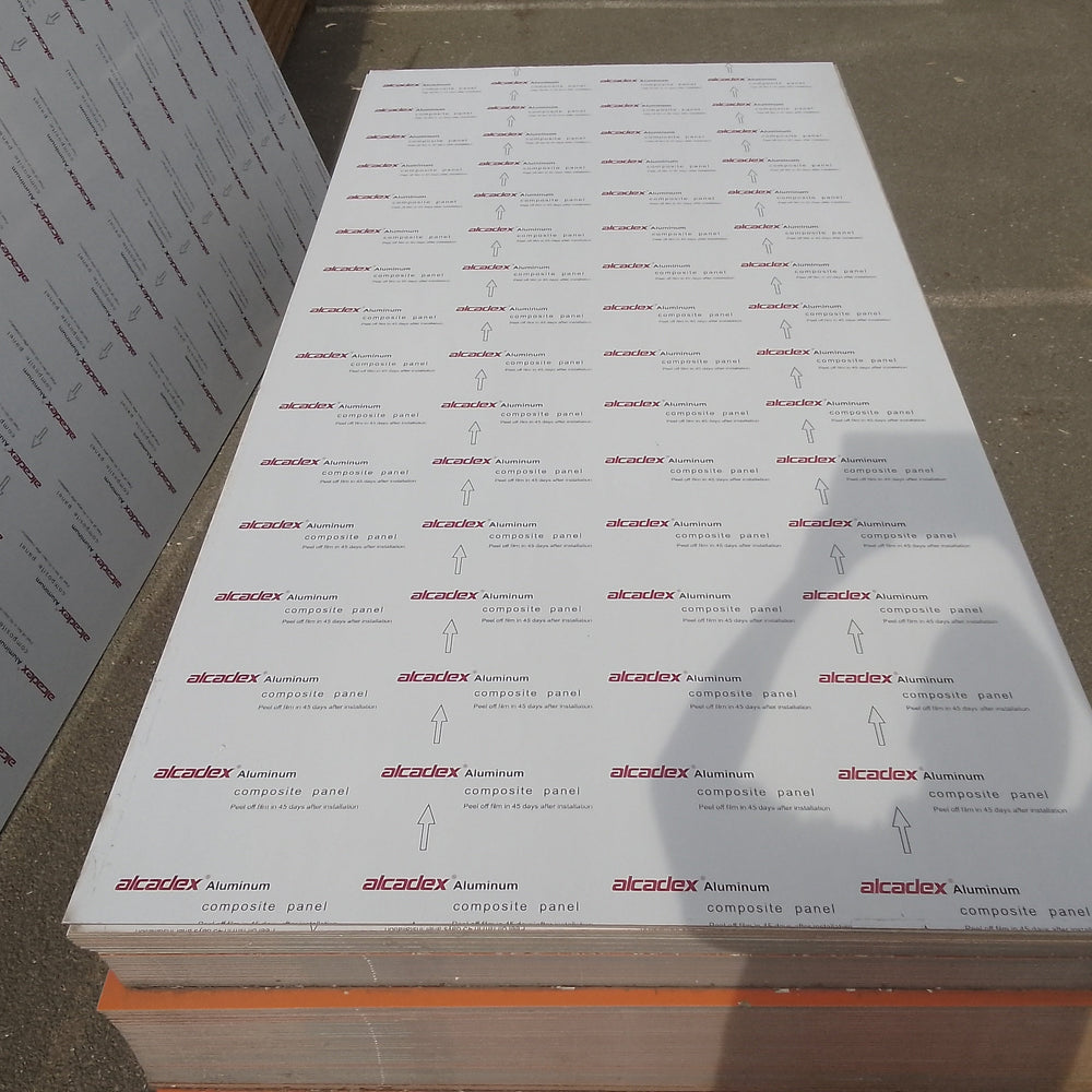 Panneau composite aluminium orange - 2440 x 1220 x 3 mm - Alcadex