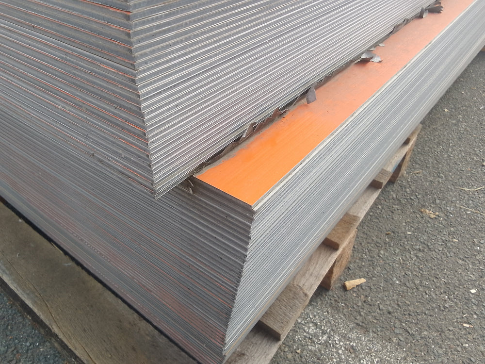 Panneau composite aluminium orange - 2440 x 1220 x 3 mm - Alcadex