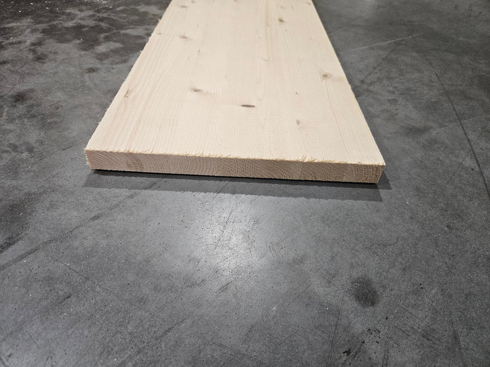 Tablette resineux lamellé collé - 1800 x 300 x 27 mm (brut de sciage)