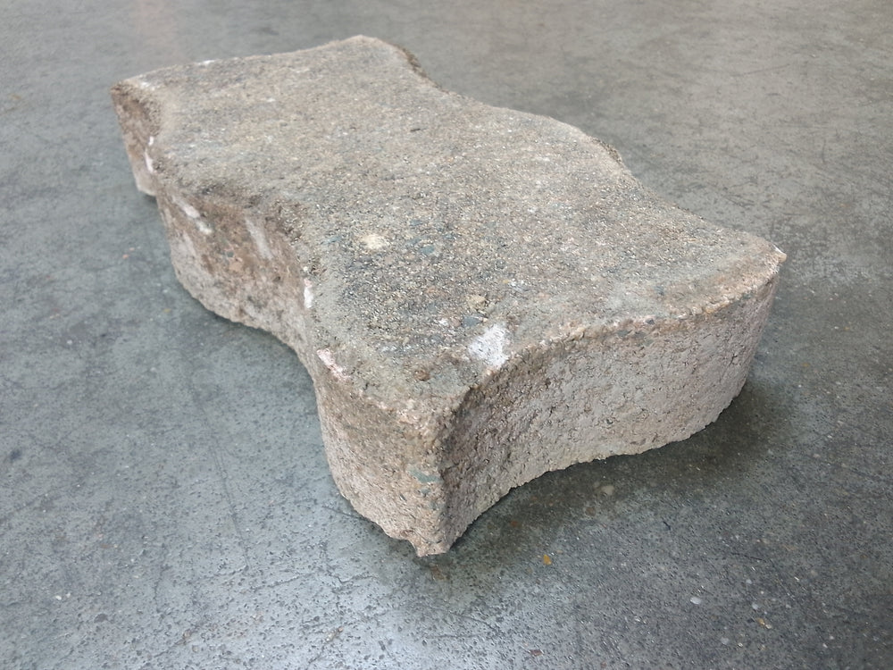 Pavé autobloquant béton rouge AN - 230 x 110 x 60 mm (forme en vague)