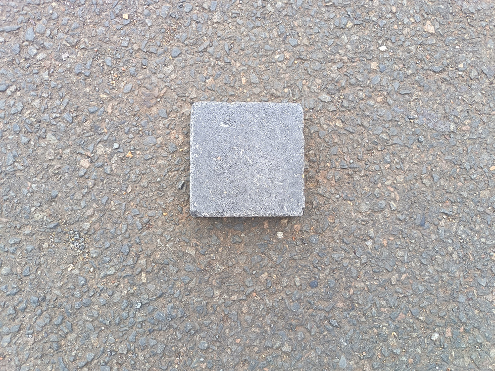 Pavé béton Anthracite Rustic - 125 x 125 x 40 mm