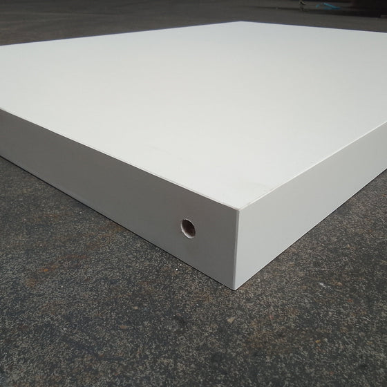 Tablette aggloméré blanc - 960 x 725 x 60 mm — vue 4