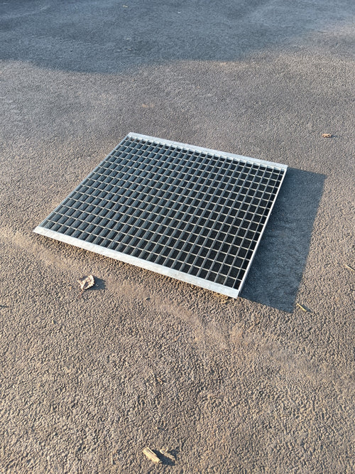 Caillebotis  acier galvanisé - 1295 x 985 x 37 mm