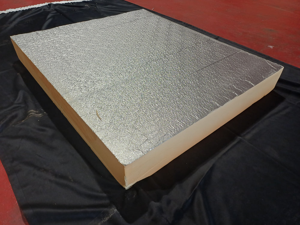 Panneau isolant en mousse rigide de polyuréthane avec revêtements aluminium 2 faces - 1200x1000x150