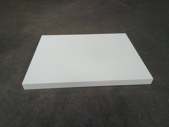 Tablette aggloméré blanc - 960 x 725 x 60 mm — vue 3