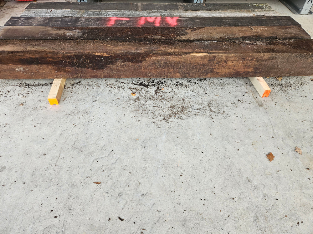 Poteau Iroko bois massif - 170 x 170 - L=2m (brut de sciage)