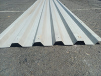 Bac acier nervuré blanc - 6300 x 1000 mm