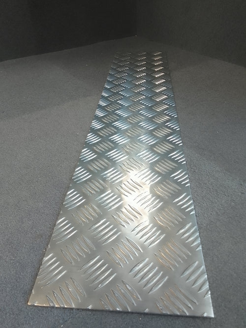 Tôle aluminium  - 1000 x 200 mm (damier)