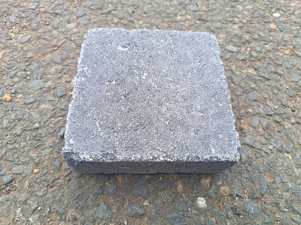 Pavé béton Anthracite Rustic - 125 x 125 x 40 mm