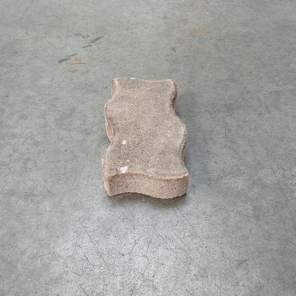 Pavé autobloquant béton rouge AN - 230 x 110 x 60 mm (forme en vague)