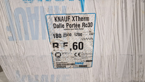 Panneau polystyrène expansé (PSE) gris - 2500 x 1200 x 180 mm Xtherm