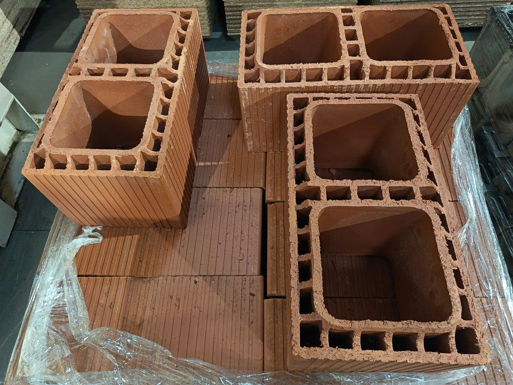 Boisseau terre cuite (BL double conduit)