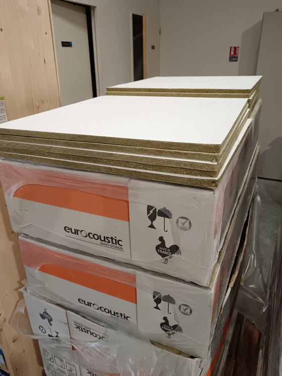 Faux-plafond Minerval blanc - 600 x 600 x 15 mm - EUROCOUSTIC