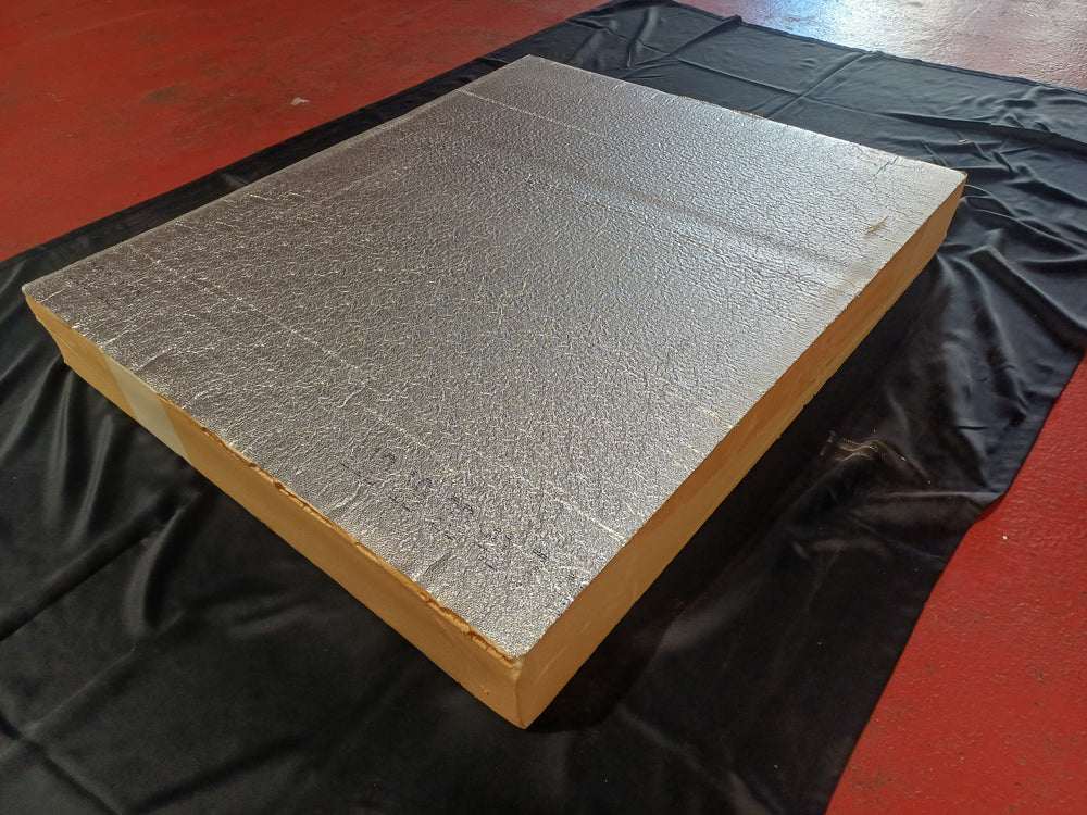 Panneau isolant en mousse rigide de polyuréthane avec revêtements aluminium 2 faces - 1200x1000x150