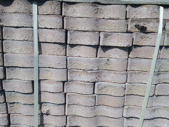 Pavé autobloquant béton rouge AN - 230 x 110 x 60 mm (forme en vague) — vue 4