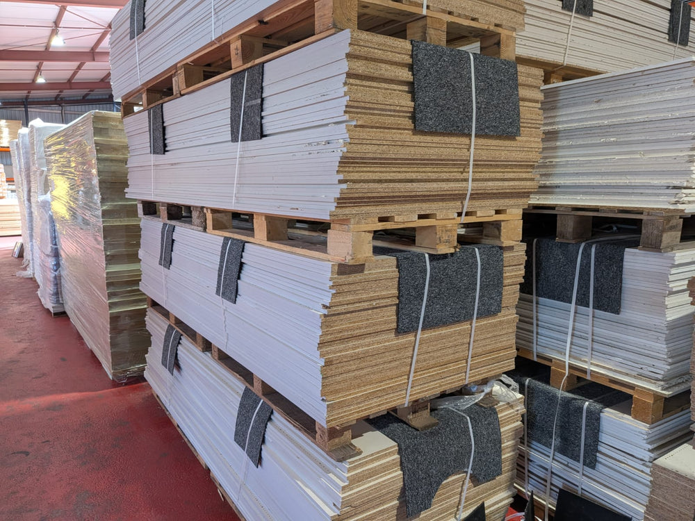 Panneau aggloméré décor bois clair - 2450 x 800 x 12 mm