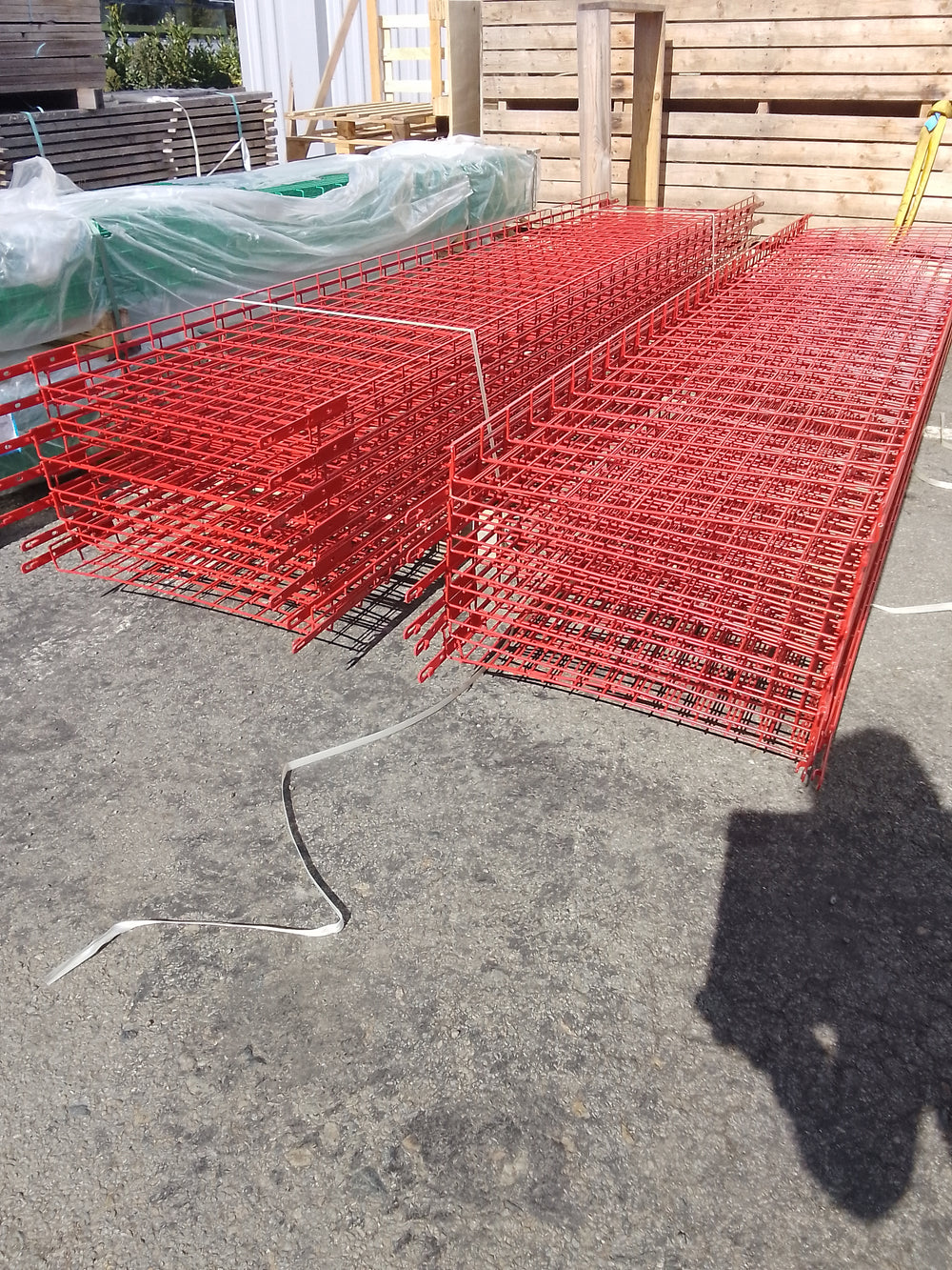 Chemin de câble acier rouge - 3000 x 600 x 54 mm (fil)