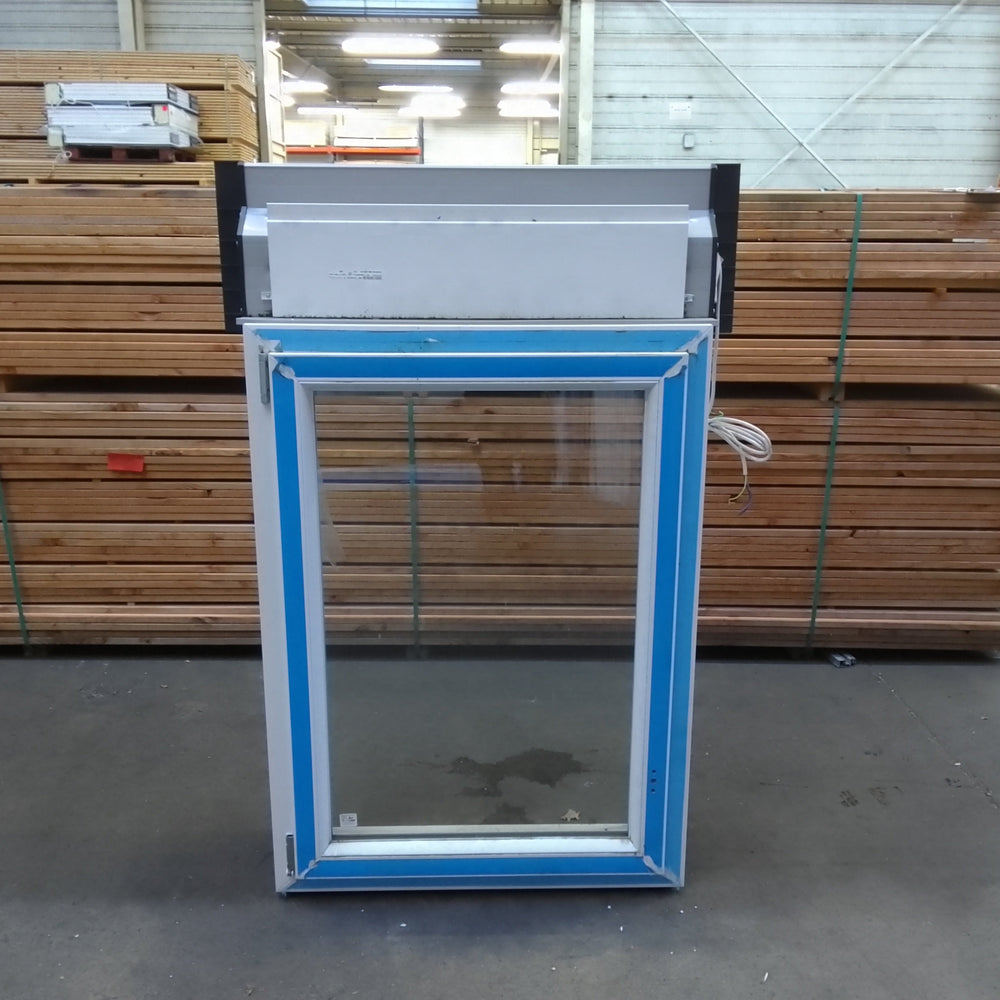 Fenêtre PVC blanc 9016 satine classe 1 - 1150 x 800 mm - Bouvet Thermience gauche BB