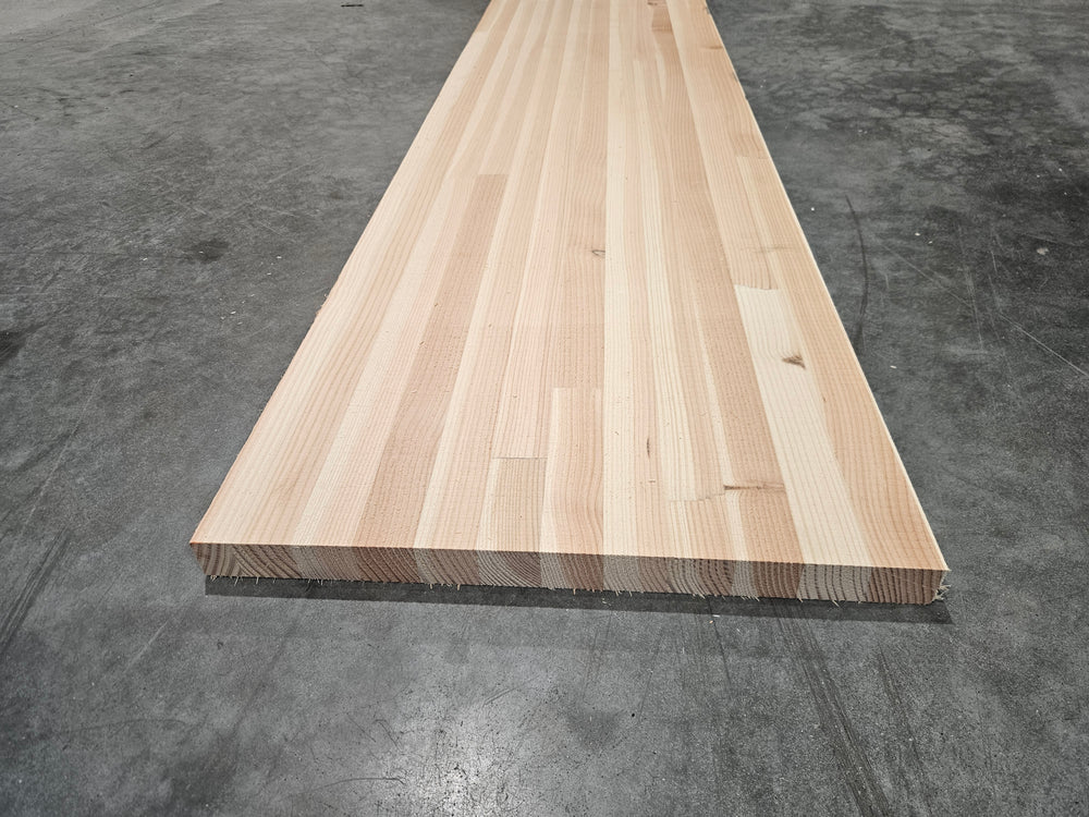 Tablette resineux lamellé collé - 1200 x 300 x 25 mm (brut de sciage)