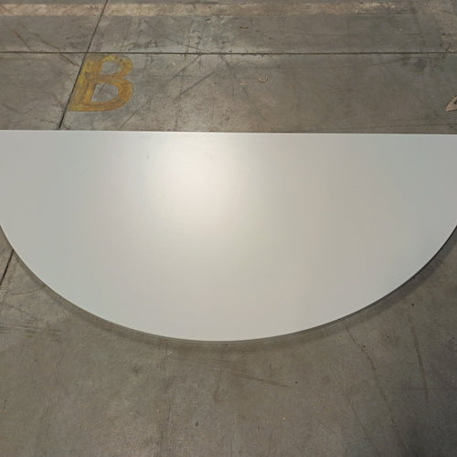 Plan de travail gris clair - 1600 x 700 x 28 mm (1/2 rond)