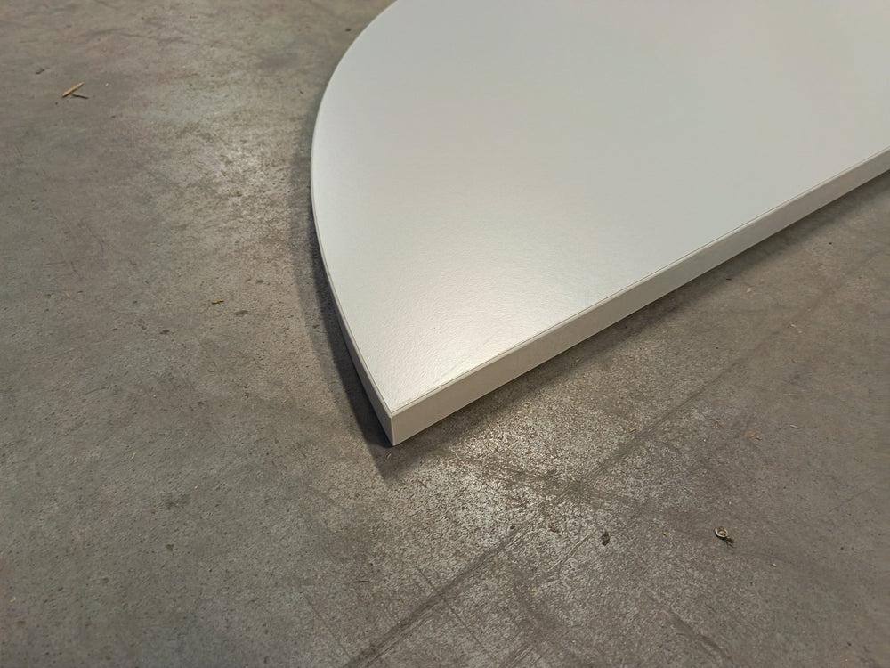 Plan de travail gris clair - 1600 x 700 x 28 mm (1/2 rond)