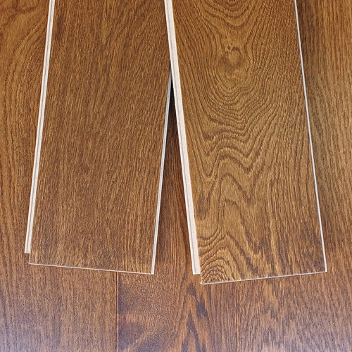 Parquet Contrecollé Diva 139x495-1992 Clic HDF 14mm Chene Zenitude Fauve Clair (4 chanfreins)