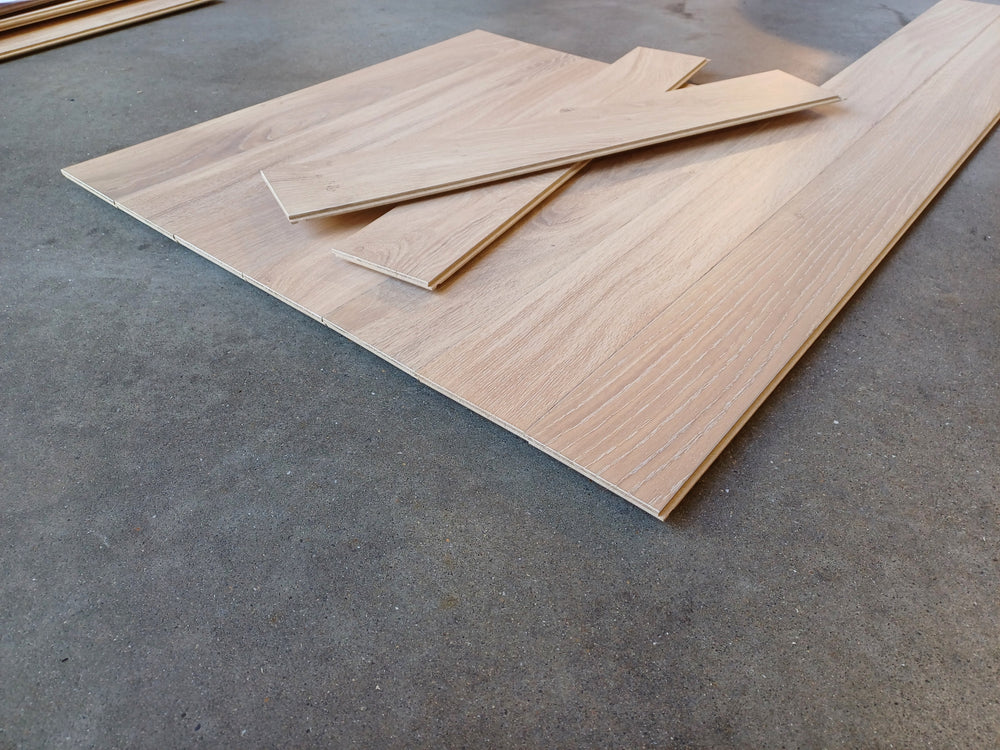Parquet Contrecollé Diva 90x385-1180 Clic HDF 12mm Chene Zenitude Huilé Tufeau (4 chanfreins)