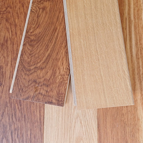 Parquet Contrecollé Diva 139x495-1992 Clic HDF 13mm Chene Flamme Caramel (4 chanfreins)